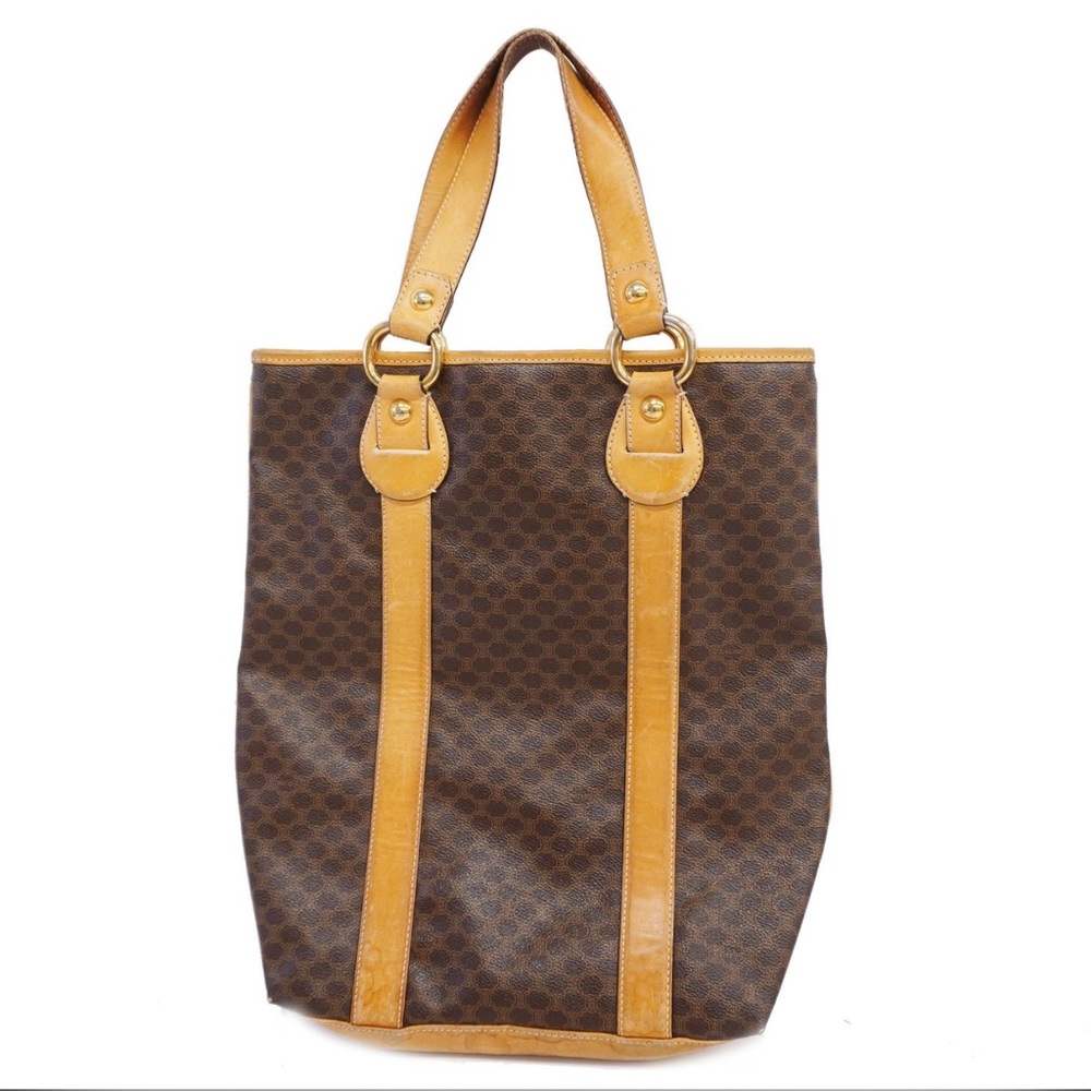 Authentic Vintage Celine Macadam Vertical Tote, Women’s Shopper Tote